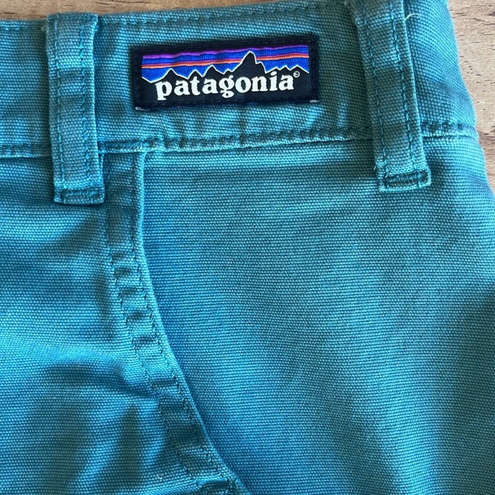 NWT Patagonia Women's Stand Up Skirt Size 6 Teal Organic Cotton Pockets - Picture 3 of 9